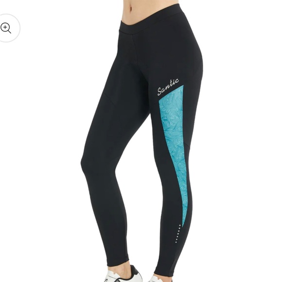 Santic Gina Blue Women Padded Cycling Pants - Picture 4 of 7